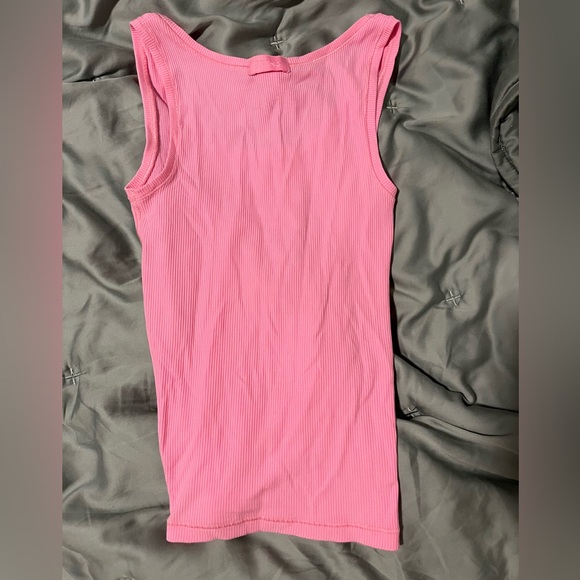 SKIMS Pink Ribbed Tank Top - Picture 3 of 3